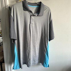 Haggar gray and blue golf polo